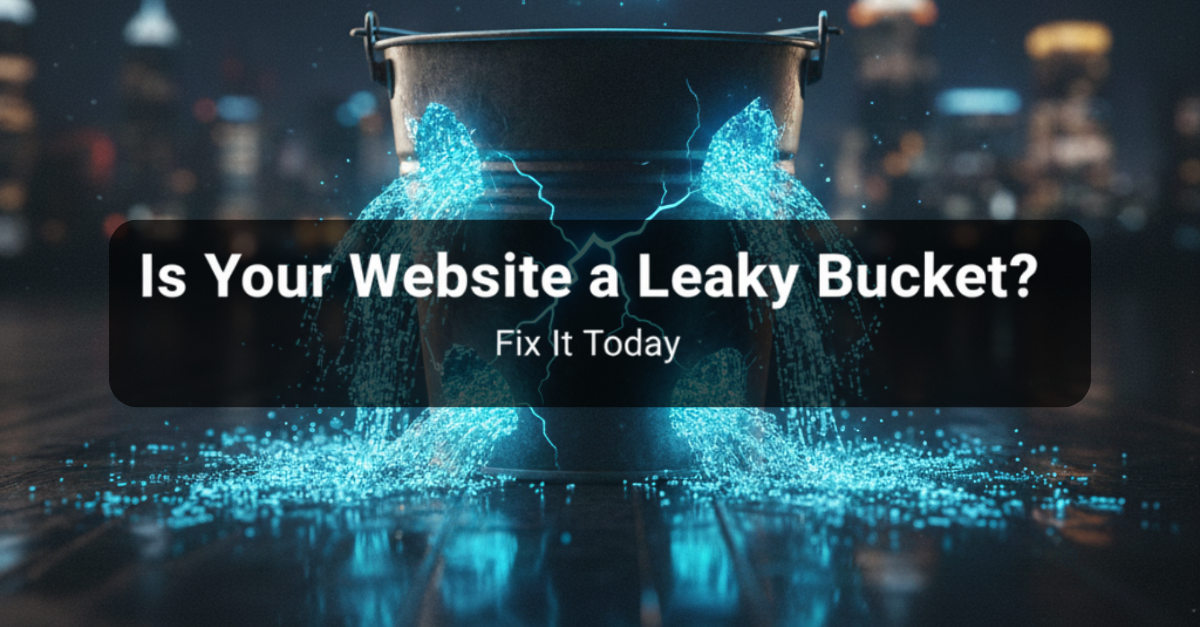 Is Your Website a Leaky Bucket? Fix It Today