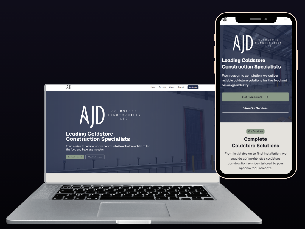 New Website Launch: AJD Coldstore Construction LTD